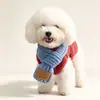 Novo suéter de tricô para cachorro de estimação transfronteiriço, colete de tricô trançado, roupas quentes e fofas para outono e inverno, vestuário de lã em várias cores