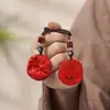 Collar con Amuleto del Año de la Serpiente Zhu Sha, Colgante de Bodhisattva Samantabhadra del Zodiaco para la Seguridad