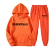 Conjunto popular de sudadera con capucha estilo americano con estampado de letras, casual y versátil, marca de moda, sudadera y pantalones de chándal de corte holgado, unisex