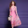 Vestido Estampado de Seda Feimeng Yisan para Mujer, Estilo Joven de Verano, Vestido de Seda de Alta Gama con Ceñidor en la Cintura para Vacaciones en la Playa