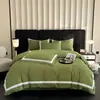 Estilo Simples Nórdico Luxo Leve Algodão Lavado à Água Conjunto de Quatro Peças Primavera 2025 Novo Estilo Lençol Capa de Edredom Roupa de Cama Conjunto de Três Peças
