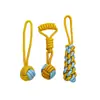 Juguete para Perros Cuerda Mágica Interactiva Nudo Bola, Duradero para que los Amigos Jueguen, Alivia el Aburrimiento, Masticar y Limar Dientes, Juguete de Tira y Afloja para Mascotas, Juguete para Perros que se Tira Solo