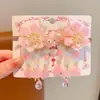 Acessórios de Cabelo Estilo Tradicional para Meninas, Flores de Cabelo Hanfu, Enfeites de Cabelo Infantis, Presilhas de Cabelo Florais, Presilhas Laterais para Fantasia Antiga, Pentes de Cabelo Estilo Chinês