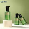 Botellas dispensadoras de loción pet de 120 ml al por mayor de fábrica, materiales de embalaje cosmético de alta gama, envases de hombro recto para aceite desmaquillante, personalizable
