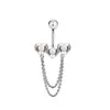 Clavo de Ombligo con Hebilla de Mariposa Incrustada de Zircón Venta Directa del Fabricante Joyería para Piercings Más Vendida en E-commerce Transfronterizo de Amazon