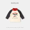 [Colección de Ropa Interior] Camiseta de Manga Larga para Bebé Dudu, Ropa Interior de Otoño para Niños, Top de Capa Base para Niñas, Ropa para Niños
