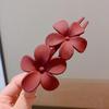 Flor de Strass Parte de Trás da Cabeça Elegante Presilha de Agarre Grampo de Cabelo para Mãe Grampo de Cabelo Novo Estilo Presilha de Bico de Pato Acessórios de Cabelo Presilha de Uma Palavra Feminina