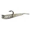 Isca artificial, isca macia, peixe de borracha com cauda bifurcada revestido de chumbo, isca para robalo grande