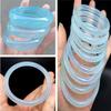 Pulseira de Ágata Calcedônia Aquamarina Semente de Gelo Tianqing Óleo Congelado Ciano Ágata Calcedônia Feminina Barra Redonda Pulseira de Jade ao vivo