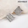 Pendientes de Acero de Titanio Retro Europeos y Americanos Transfronterizos Joyería al por Mayor Moda Lujo Ligero Versátil Geométricos Huecos Pendientes de Gama Alta Pendientes