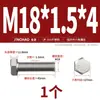 Tornillo Hexagonal Externo de Rosca Fina de Acero Inoxidable 304 M6M8M10M12M14M16M18M20*1/1.25/1.5