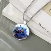 Accesorios de Collar K-Pop de Grupo de Chicas Cazadoras de Brujas Más Vendidos Transfronterizos Collar con Colgante de Piedra del Tiempo Collar de Piedra Preciosa Fábrica al por Mayor