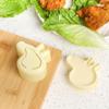 Molde de bolas de arroz con dibujos animados para niños, juego de moldes creativos para hacer sushi y arroz