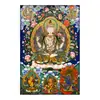 Deus da Riqueza Amarelo Pequeno Thangka Porta-Retrato Ornamento Bodhisattva Manjushri Tara Verde Entrada Sala de Estar Pintura Decorativa Pintura Suspensa Estátua de Buda Adoração