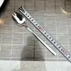 Nova Colher de Sobremesa Ocidental Coreana Integrada de Aço Inoxidável Colher de Melancia Colher de Salada