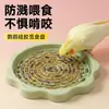 Comedouro para papagaio, bandeja de comida para pássaros à prova de respingos e derramamentos, tapete de alimentação para calopsitas, periquitos e conures sol, coleção completa de suprimentos para caixa de alimentação
