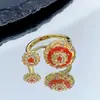 Anillo de Halloween Transfronterizo Araña Cuervo Fantasma Calabaza Hueso Fantasma Anillo Personalizado Oscuro Nicho Punk para Mujeres