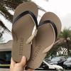 Moda casual estilo callejero nuevas chanclas para exteriores personalidad creativa combinación de colores exterior suela blanda zapatos de playa para mujer