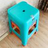Taburete de plástico extra grueso, moderno, sencillo, grueso, para el hogar, estilo nórdico, silla duradera, taburete alto cuadrado, banco moderno simple