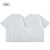 [Liquidación Especial] Camiseta Casual de Algodón Puro Blanco de Algodón de Xinjiang de Corte Holgado Talla Grande Manga Corta Pesada para Mujer