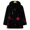 Nuevo Abrigo Elegante de Piel Sintética de Otoño e Invierno para Mamá, Ropa de Algodón Engrosada y Cálida para la Abuela