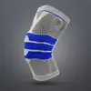 Rodillera Deportiva de Silicona Baloncesto Correr Montañismo Ciclismo Productos Profesionales para Exteriores Soporte Tejido de Punto Transpirable Presurizado Protector