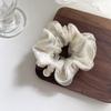 Lazo para el cabello de intestino grueso de malla dulce de doble capa estilo coreano con perlas para mujer, flor grande súper hada, cuerda para el cabello, bola para el cabello, accesorios para el cabello