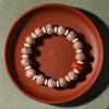 Pulsera de un solo anillo Bodhi de línea plateada con volumen continuo, pulsera de cuentas Bodhi con diamantes Kirin Eye para hombres y mujeres, joyería Wenwan