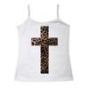 Y2K Europeu e Americano Transfronteiriço 2025 Estampa de Leopardo Top Curto Top Regata Hot Girl Estilo Hip-Hop Sexy Slim Fit Camiseta Manga Curta
