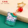 Chaveiro de Acrílico de Natal Desenho Animado Personalizado Fofo para Carro Pingente de Chaveiro de Natal Pequeno Enfeite Presente