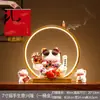 Adornos de gato de la suerte sacuden la mano anillo de lámpara LED tienda de gatos ricos el negocio está en auge regalo sala de estar inauguración gato