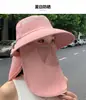 Nuevo Sombrero de Pesca de Verano para Hombres, Sombrero de Pescador con Ala Ancha para Protección Solar al Aire Libre, Protección para el Cuello, Sombrero a Prueba de Viento y de Secado Rápido para Mujeres