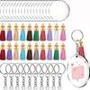 Kit de borla creativa para llavero de acrílico DIY transfronterizo, traje de colgante para bolsa de pareja, venta al por mayor
