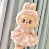 [Solo Ropa de Bebé] Ropa de Reemplazo para Muñeco de Peluche de Vinilo Labubu de 38 cm Falda Mokoko para Muñeco Labubu