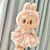 Solo Ropa de Muñeca38cm Labubu Muñeca de Vinilo de Felpa Ropa de Repuesto Labubu Ropa de Muñeca Vestido Mokoko