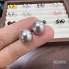 Furo Único Alta Qualidade Vidro Pérola Falsa Meio Furo DIY Brinco Pingente Acessórios Pérola Falsa Swarovski Contas Redondas Atacado