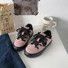 Zapatos de pan Baikuang de gamuza rosa y negra nicho 2023 nuevos zapatos de skate de moda nacional para otoño e invierno BAKE para hombres y mujeres
