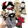 La Navidad se acerca, Otoño e Invierno Nuevo Peluche Gato de Piernas Largas Llavero Rojo y Verde Lana Ropa de Bebé Bolsa de Disfraces Colgante