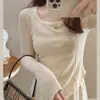 2026 Ropa Interior Térmica de Doble Cara para Mujer Otoño e Invierno Forro Polar Grueso Camiseta de Manga Larga con Patrón de Espina de Pescado