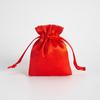 Em estoque Cetim Tecido de cetim Bolsa com cordão Tecido de cetim Bolso com cordão Bolsa para armazenamento de joias Bolso para presente