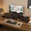Soporte para monitor de computadora de escritorio, soporte para pantalla, organizador de escritorio de oficina, esencial para estación de trabajo, estante de almacenamiento y organización