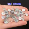 Prata Esterlina S925 Finamente Trabalhado Cavalo do Zodíaco Botão de Sorte Fecho Joias de Cristal Pulseira Colar Acessórios DIY