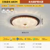 Luz de Techo para Dormitorio 6 Nuevo Marco Negro Estilo Italiano Minimalista Lujo Ligero Cristal Redondo Espectro Completo Protección Ocular Iluminación de Habitación Hierro