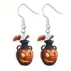 Aretes Acrílicos de Goteo de Halloween para Atuendos Casuales y de Fiesta Compatibles en Todas las Estaciones Varios Dijes Temáticos de Halloween