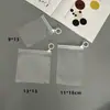 Bolsa Transparente de PVC con Cierre para Muñecas de Caja Sorpresa, Almacenamiento de Cuentas, con Asa y Anilla Tiradora, Se Puede Colgar, Bolsa para Empaquetar Joyería