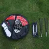 Personagem Infantil Portátil Rebote Toy Goal Frame Outdoor Folding Treinamento Tiro Alvo Pano Portão de Futebol Infantil