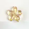 Acrílico uv colorido transparente contas de flor de cerejeira DIY corrente de celular acessórios de cabelo chaveiro acessórios de joia material contas soltas