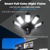 Cámara de iluminación de aspas de ventilador HD panorámica de 360 grados cámara inalámbrica red WIFI monitoreo inteligente transfronterizo