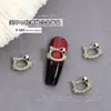 Set de Joyería de Aleación de Lujo de Alto Nivel para Uñas, Accesorios de Arte de Uñas Huecos Tridimensionales en Oro Rosa al por Mayor