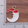 Transfronterizo Nueva Serie Navideña Linda Hecho a Mano DIY Muñeco de Nieve Copo de Nieve Aceite de Goteo Aleación Accesorios de Joyería Venta al por Mayor En Stock